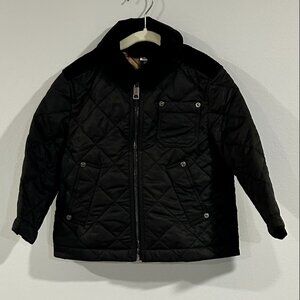 Burberry London Burberry Kids Renfred Quilted Cord Jacket 3Y (Black)